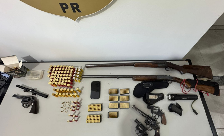 PCPR e PMPR prendem dois homens em flagrante e apreendem itens de caça ilegal durante operação em Terra Boa