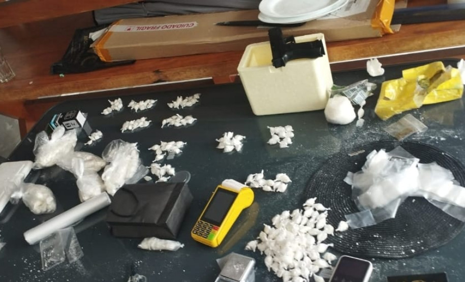 PCPR apreende drogas e produtos de origem criminosa em Ibiporã