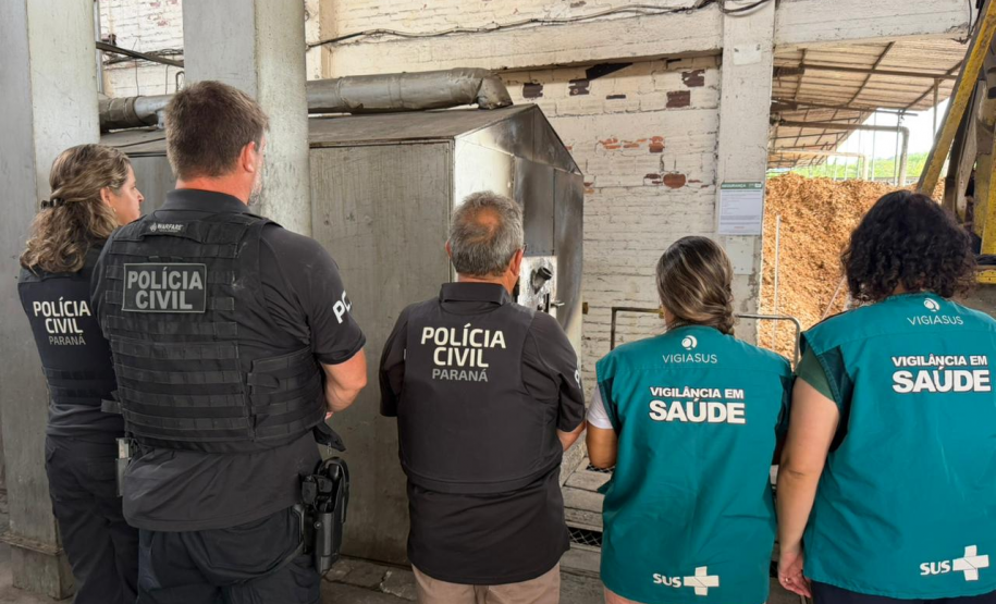 PCPR realiza incineração de drogas apreendidas em Matinhos e Guaratuba