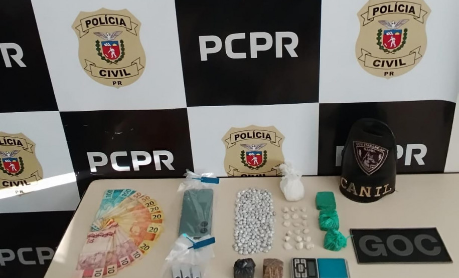 PCPR e GCM prendem homem em flagrante por tráfico de drogas em Jaguariaíva