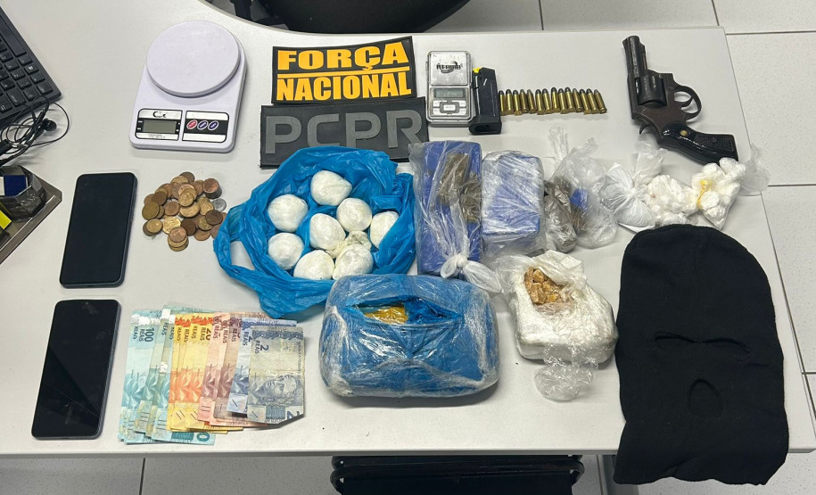 PCPR e Força Nacional prendem dois homens e apreendem drogas em Paranaguá