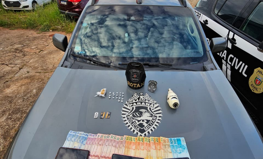 PCPR e PMPR prendem dois homens em flagrante por tráfico de drogas em Tapejara