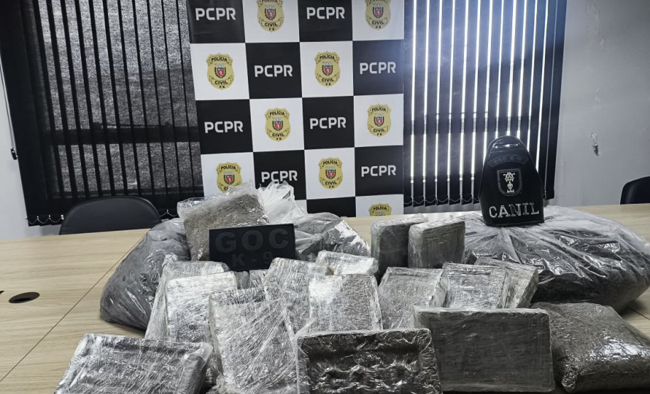 PCPR e GCM prendem homem em flagrante e apreende 30 kg de maconha modificada em Curitiba