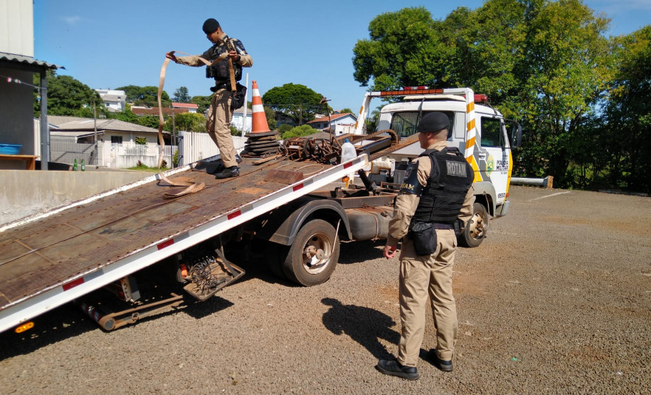 PCPR e PMPR apreendem 6 motocicletas durante operação em Pitanga