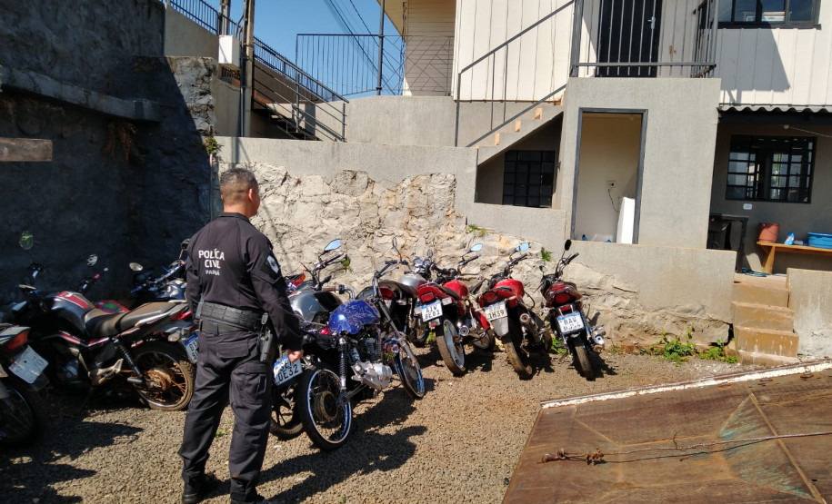 PCPR e PMPR apreendem 6 motocicletas durante operação em Pitanga