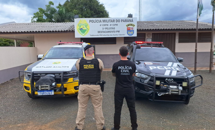 PCPR e PMPR prendem homem investigado por descumprimento de medidas protetivas e ameaça em Inácio Martins