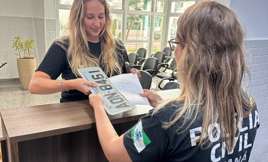 PCPR orienta sobre registro online em casos de perda de placa de veículo