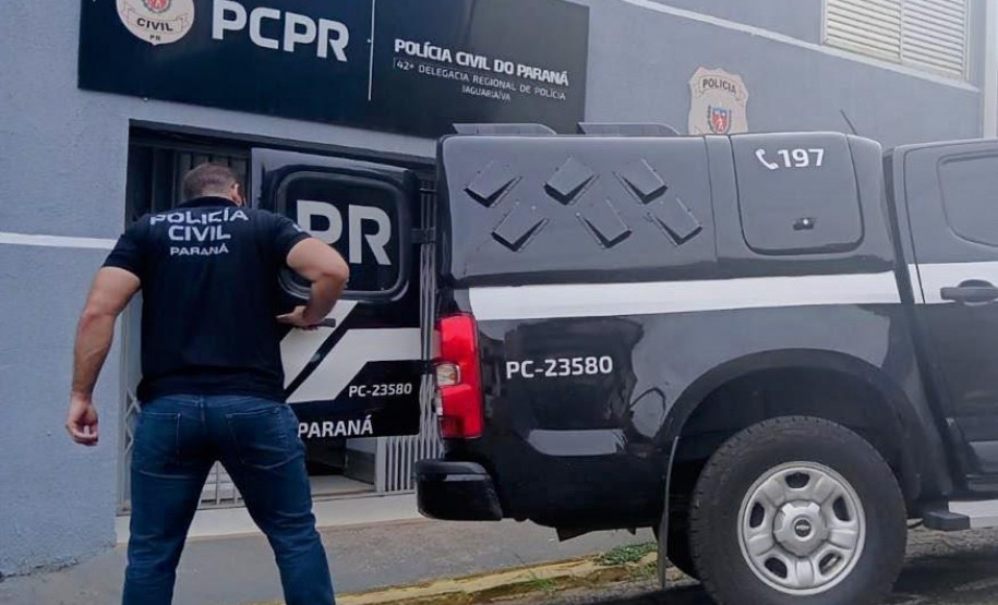 PCPR e PMPR prendem homem em flagrante por violência doméstica e disparo de arma de fogo em Jaguariaíva