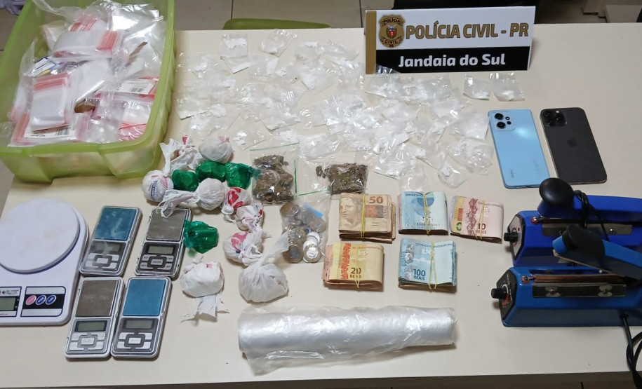 PCPR prende três homens durante ação em repressão ao tráfico de drogas em Jandaia do Sul