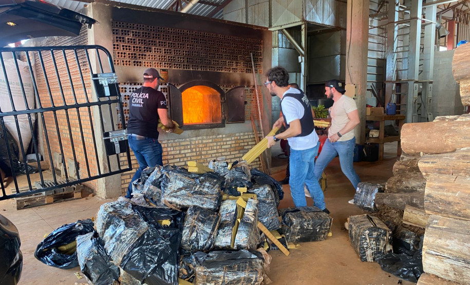 PCPR incinera cerca de uma tonelada de entorpecentes em Dois Vizinhos