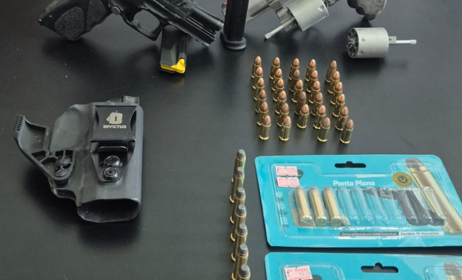 PCPR apreende armas de fogo e munições de calibre restrito durante operação em Reserva