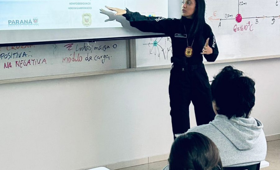 PCPR promove ação educativa e preventiva em escola de Foz do Iguaçu