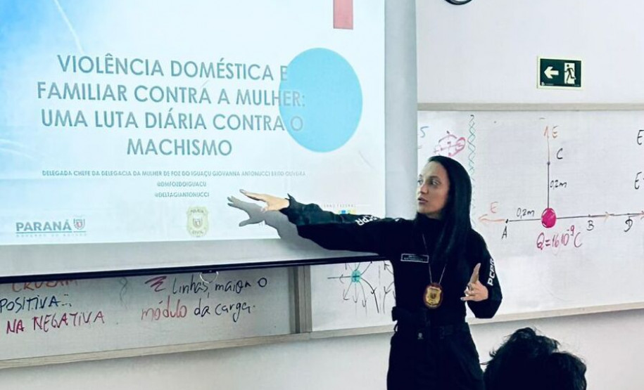PCPR promove ação educativa e preventiva em escola de Foz do Iguaçu