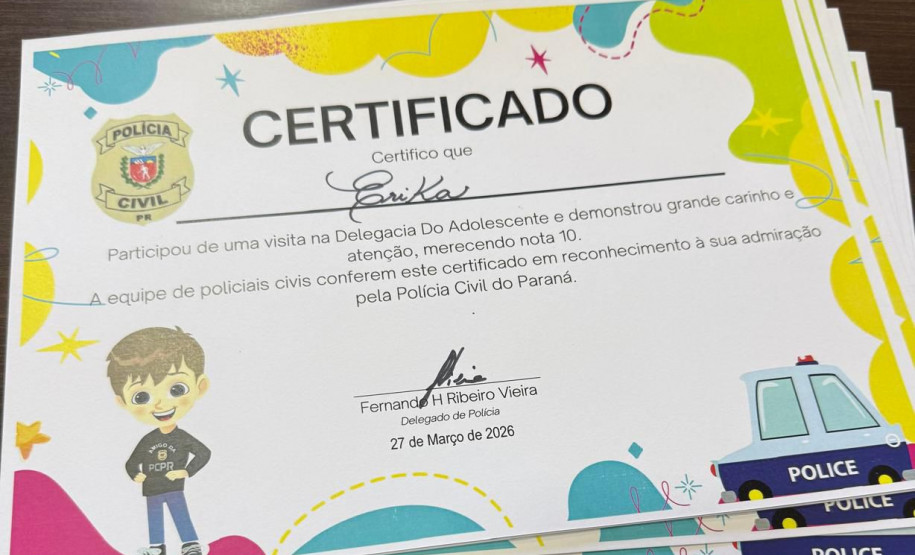 PCPR realiza projeto para aproximar jovens da realidade policial em Ponta Grossa