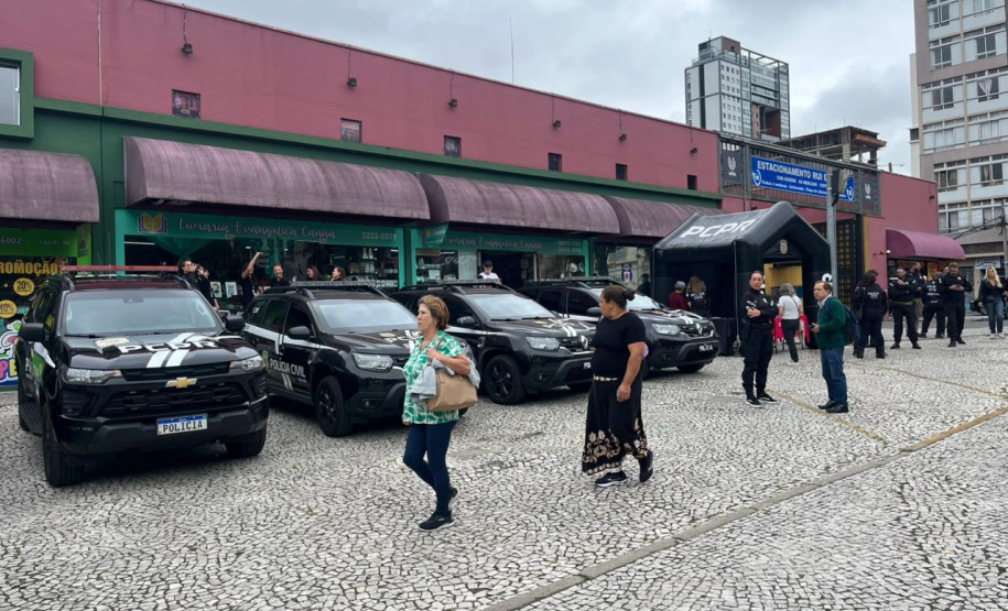 Forças de segurança participam do evento Mulheres em Ação, em Curitiba