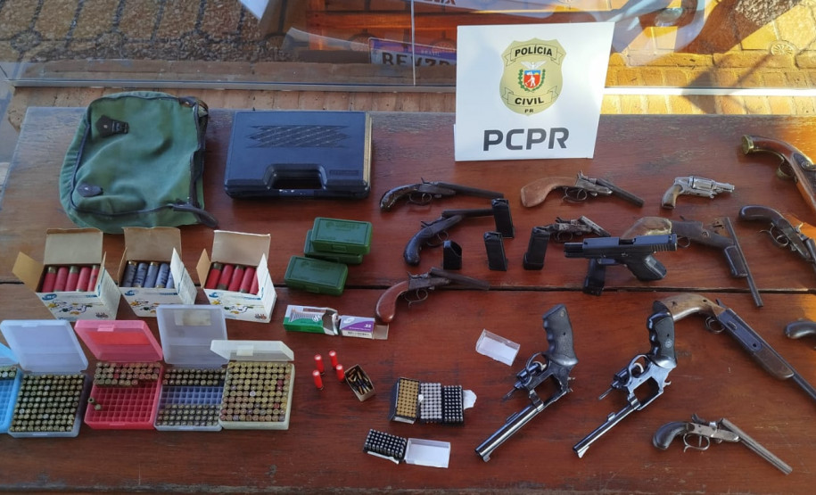 PCPR apreende 27 armas de fogo durante operação em Arapongas