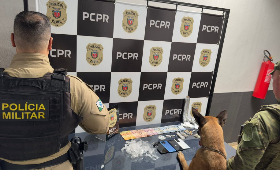 PCPR e PMPR prendem casal e apreendem drogas e aves silvestres em Pérola