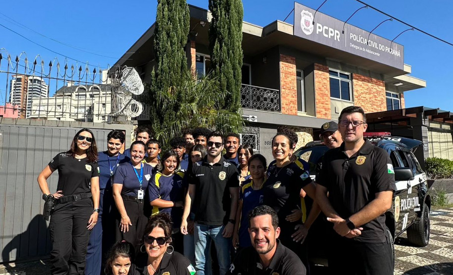 PCPR realiza projeto para aproximar jovens da realidade policial em Ponta Grossa