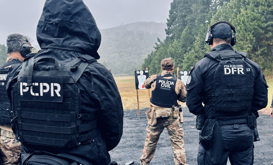 PCPR realiza curso de formação de instrutores de tiro especialistas em fuzil