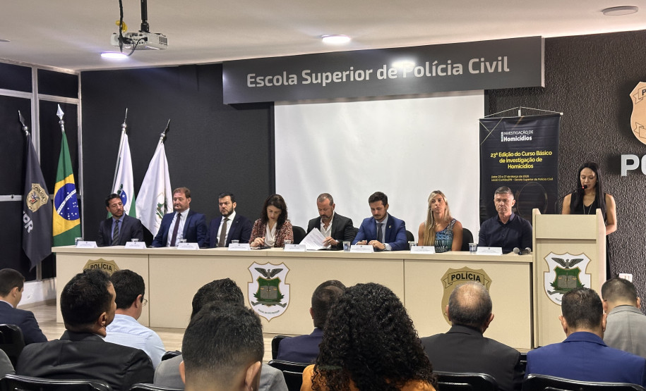 PCPR realiza 5º Encontro Técnico de chefes de DHPPs e debate investigação de homicídios