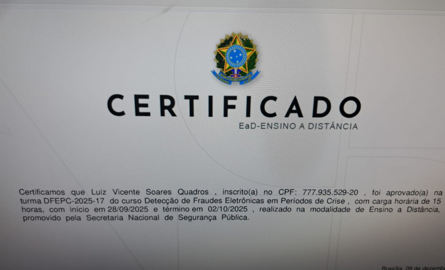 Servidor da PCPR ultrapassa 160 cursos de capacitação ao longo da carreira