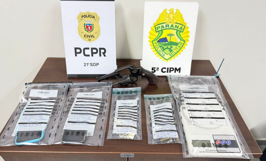 PCPR e PMPR prendem homem em flagrante por porte ilegal de arma de fogo em Cianorte