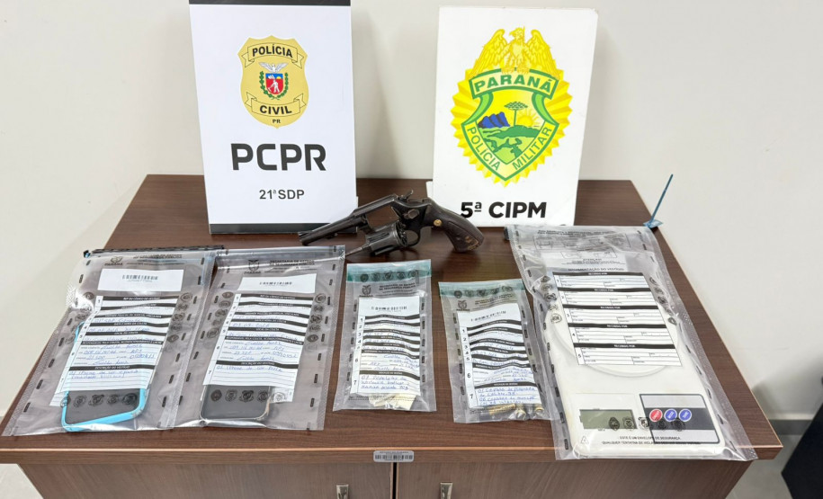 PCPR e PMPR prendem homem em flagrante por porte ilegal de arma de fogo em Cianorte