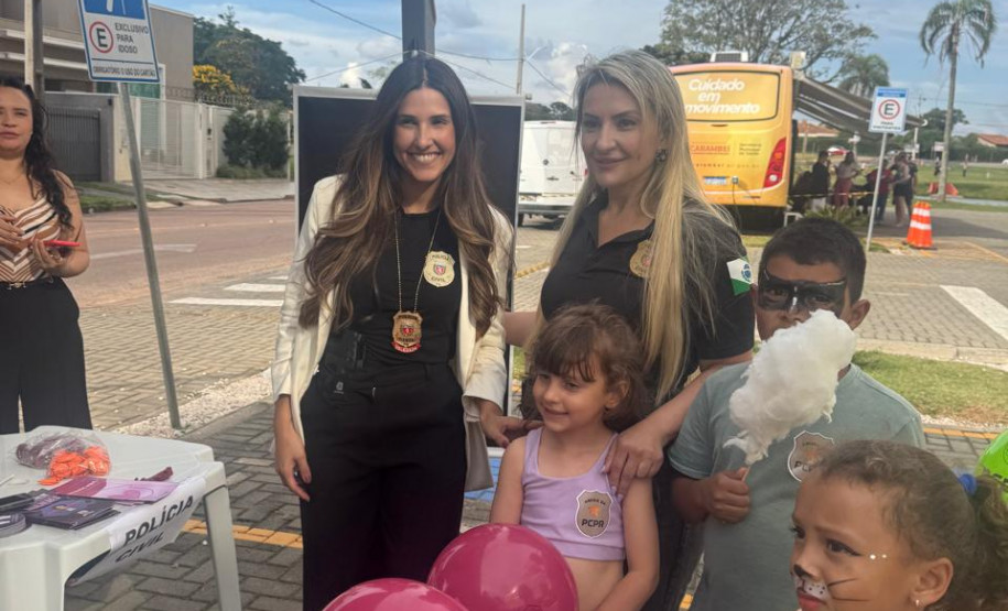 ​PCPR reforça combate à violência contra a mulher em evento alusivo ao Março Lilás em Carambeí