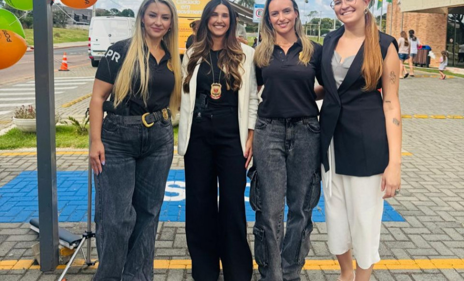 ​PCPR reforça combate à violência contra a mulher em evento alusivo ao Março Lilás em Carambeí