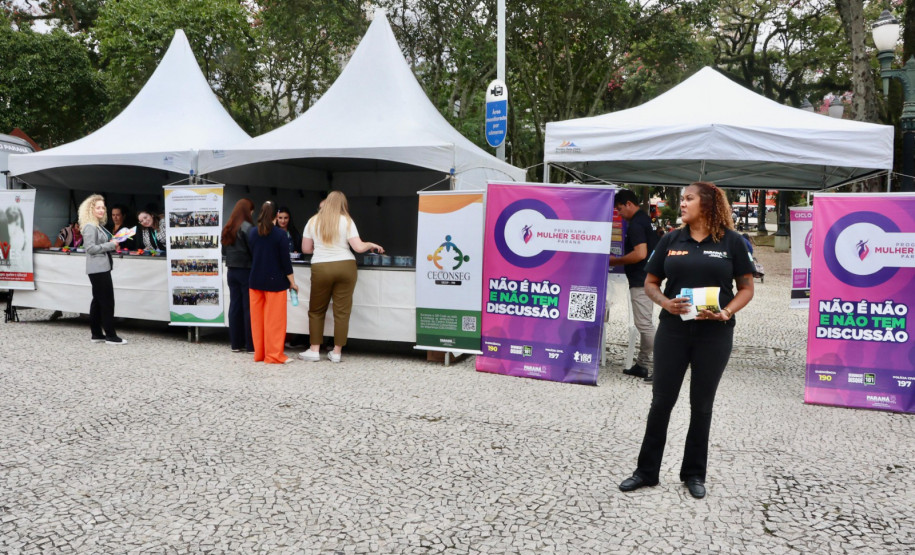 Forças de segurança participam do evento Mulheres em Ação, em Curitiba
