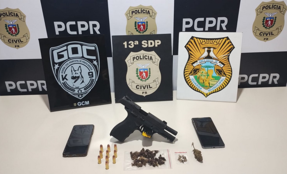 PCPR e GCM prende casal por tráfico de drogas e associação ao tráfico de drogas em Ponta Grossa