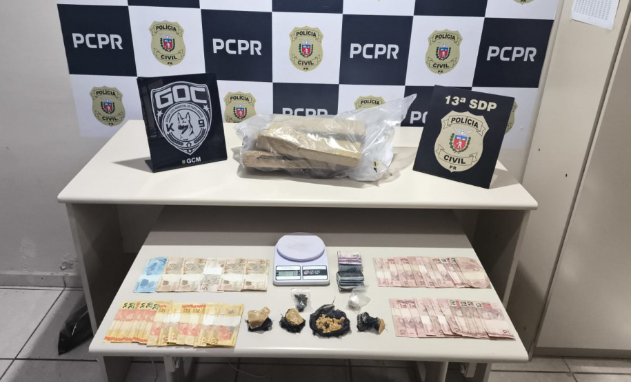 PCPR, PMPR e GCM prendem três pessoas durante operação contra o tráfico de drogas em Ponta Grossa