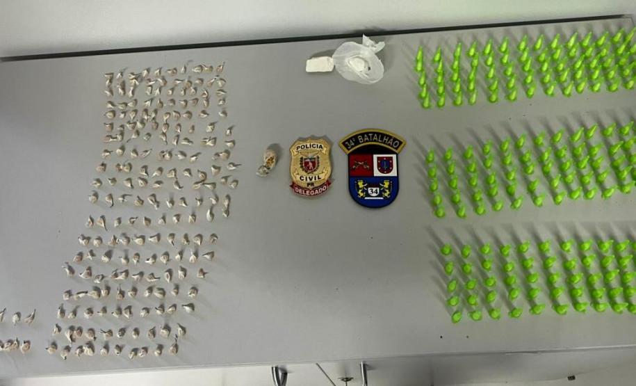 PCPR e PMPR prendem cinco pessoas por tráfico de drogas em Cerro Azul