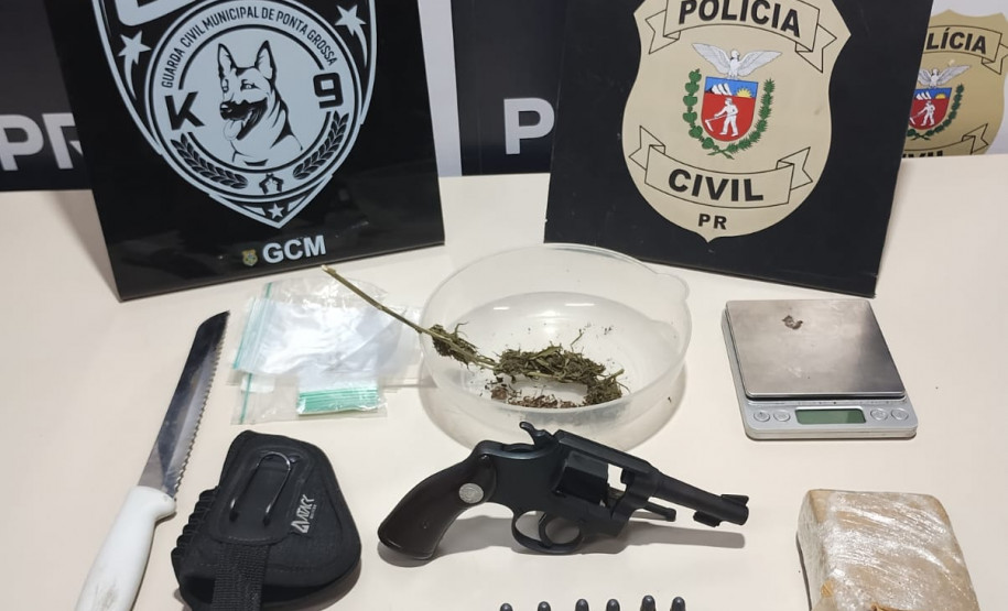 PCPR e GCM prendem homem e fecham ponto de tráfico de drogas em Ponta Grossa