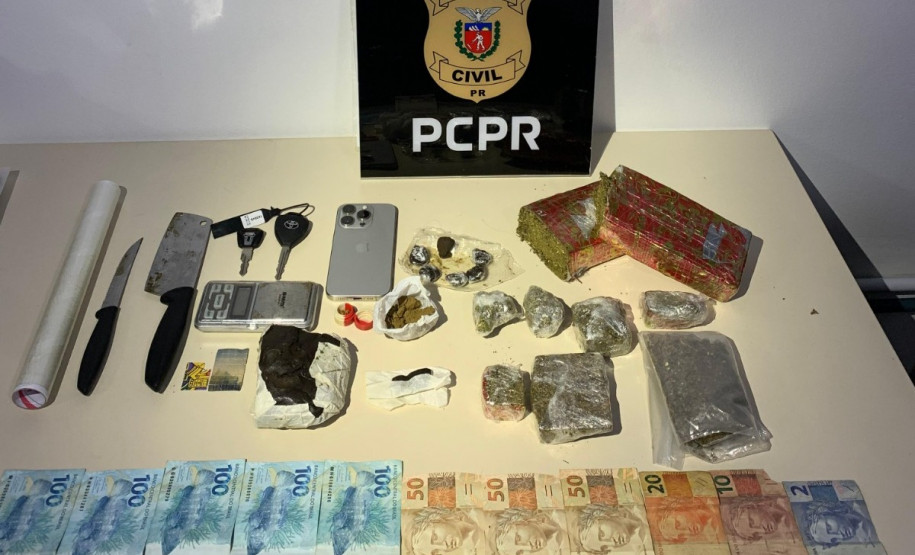 PCPR e PCSC prendem dois homens por tráfico de drogas no Paraná e em Santa Catarina