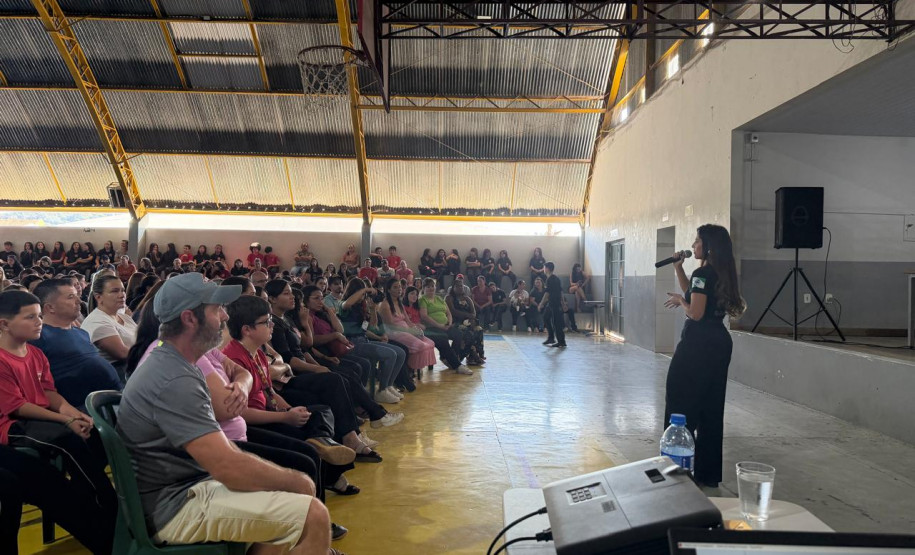 PCPR realiza palestra escolar sobre segurança, cidadania e motivação em Ipiranga