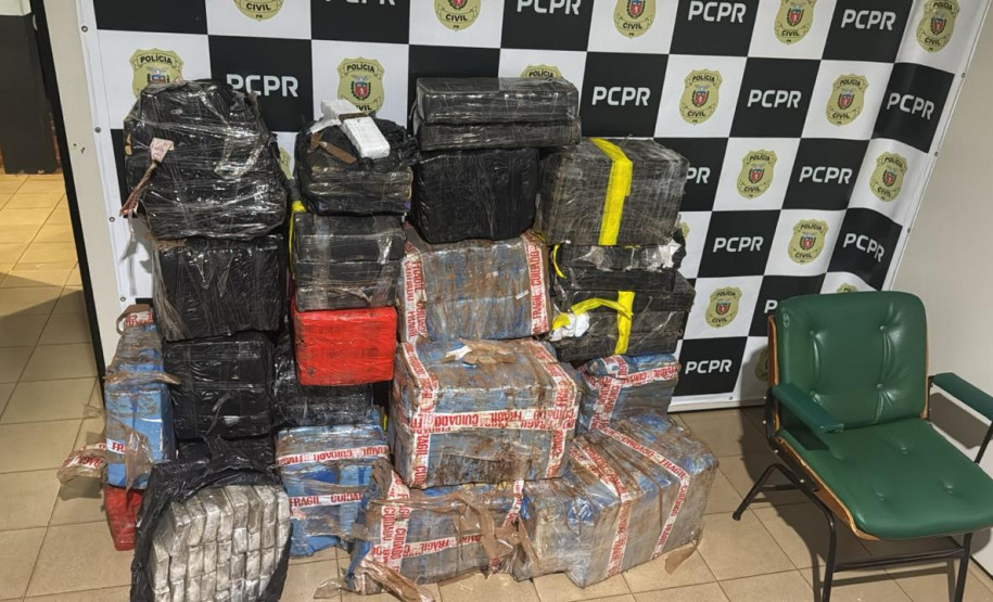 PCPR apreende mais de 700 quilos de drogas entorpecentes em Medianeira