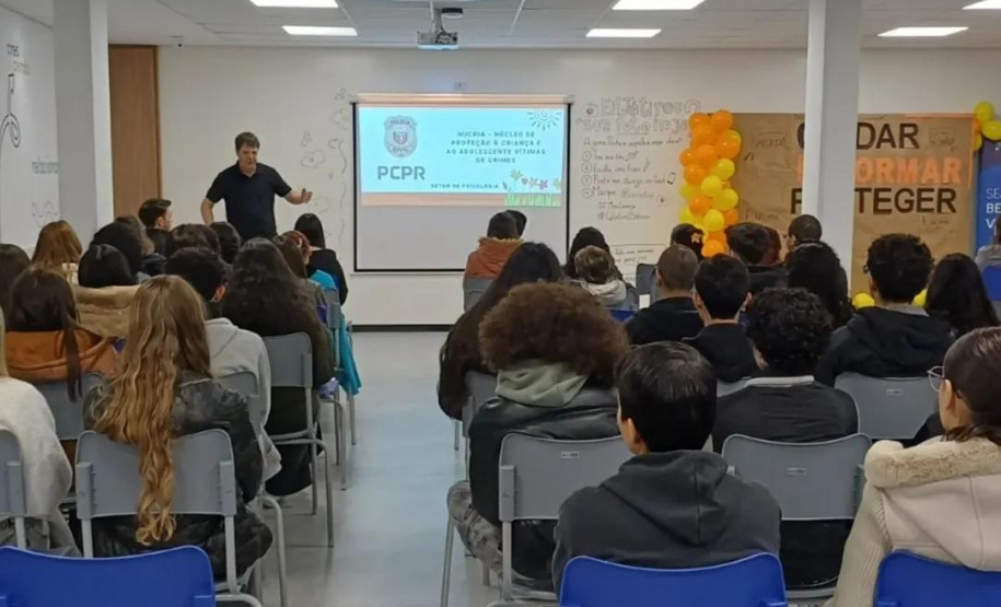 PCPR realiza palestra sobre o Maio Laranja em Curitiba