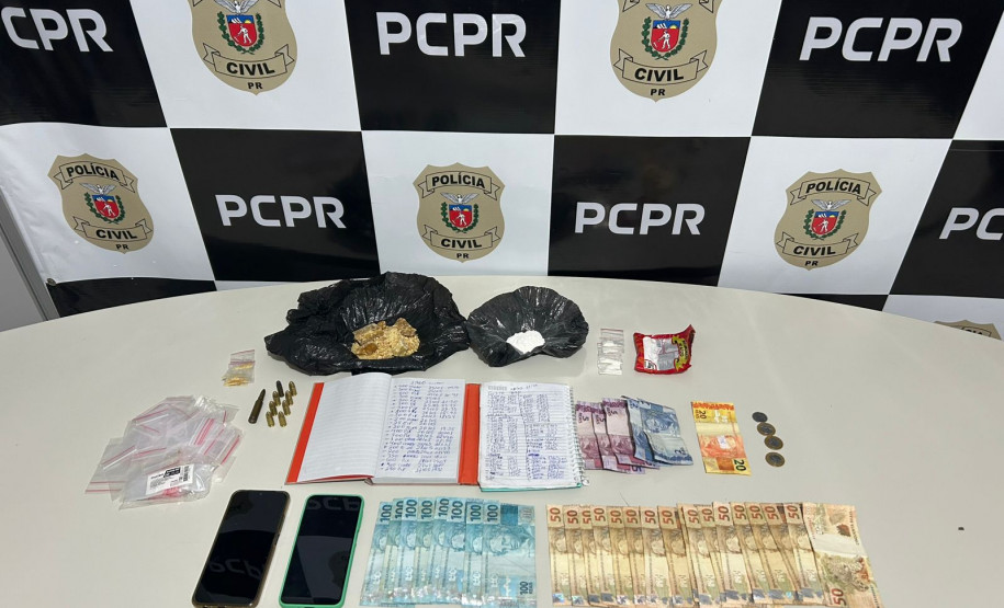 PCPR prende homem em flagrante por tráfico de drogas e posse ilegal de munição em Piraquara