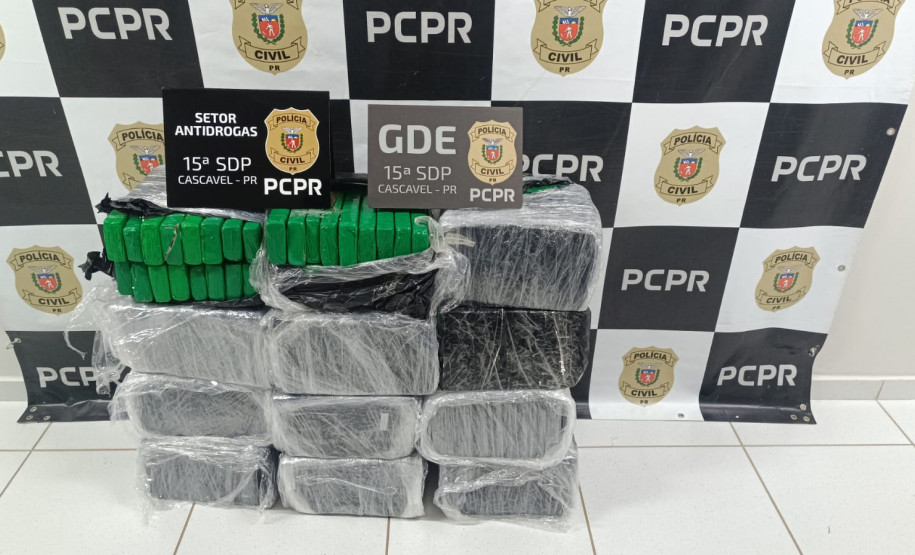 PCPR apreende 150 quilos de maconha durante ação em Cascavel