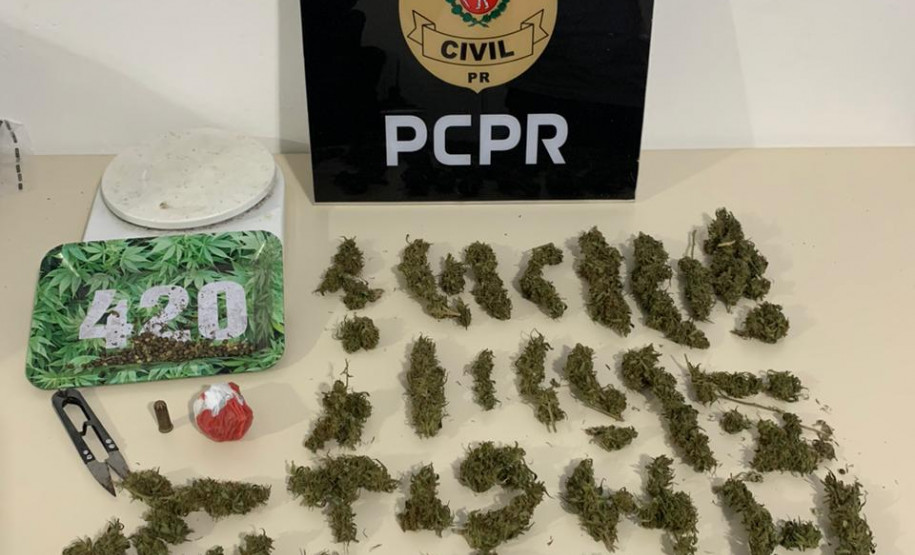 PCPR prende homem por tráfico de drogas no bairro Usina Velha, em São Mateus do Sul