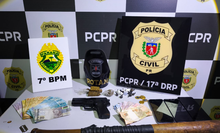 PCPR e PMPR prendem duas pessoas por tráfico de drogas em Tuneiras do Oeste