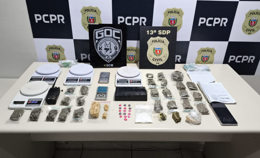 PCPR e GCM prendem prendem homem em flagrante por tráfico de drogas em Ponta Grossa