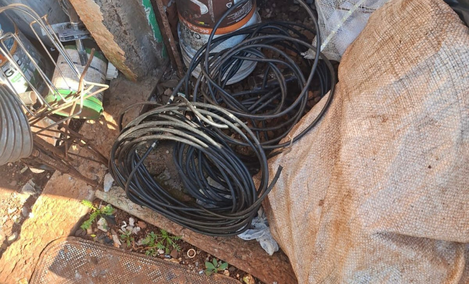 PCPR e PMPR prendem homem em flagrante por receptação de fios de cobre em Cascavel