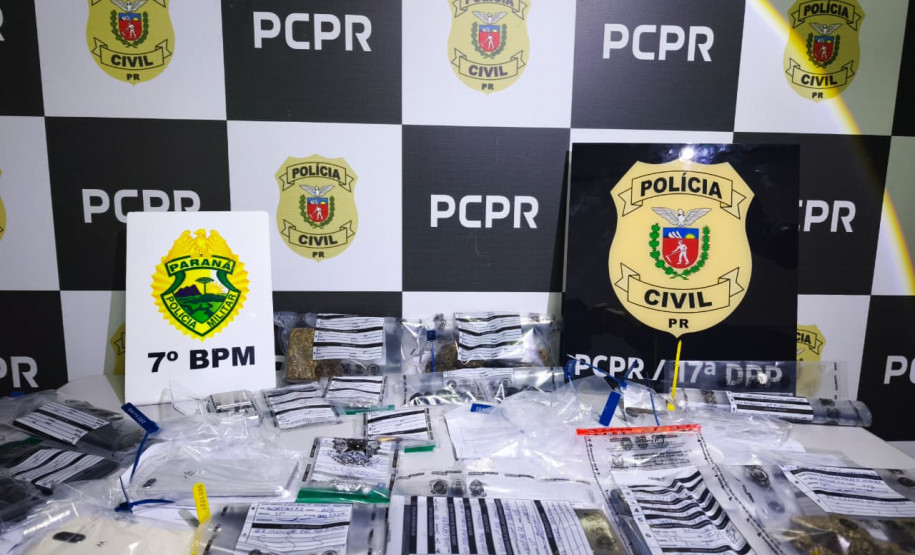 PCPR, PMPR e Força Nacional prende, quatro pessoas por tráfico de drogas em Mariluz