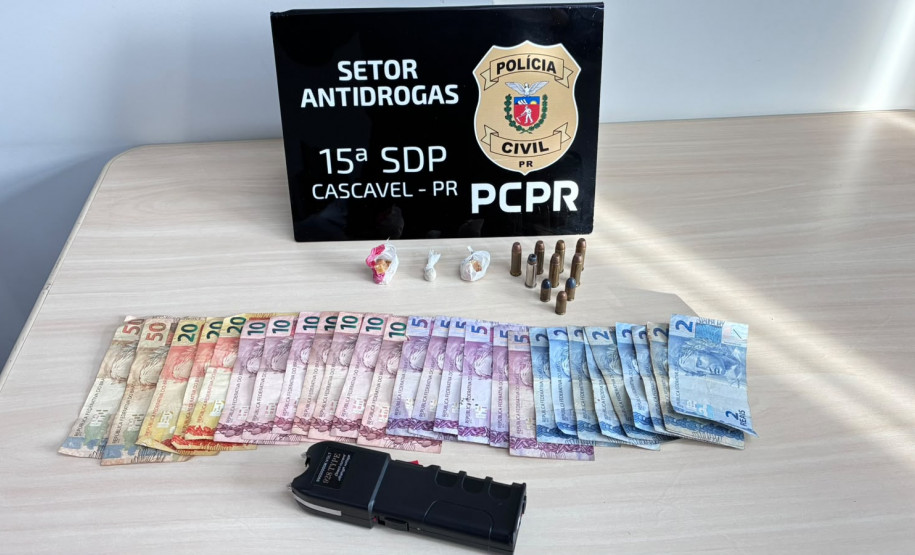 PCPR e GCM prendem homem por tráfico de drogas e posse irregular de munição em Cascavel