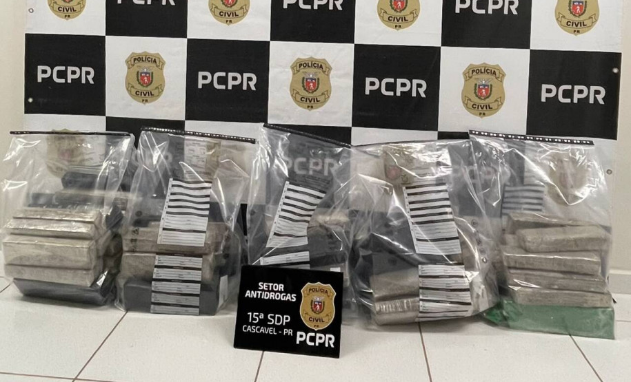 PCPR intercepta mais 73 quilos de maconha em Cascavel