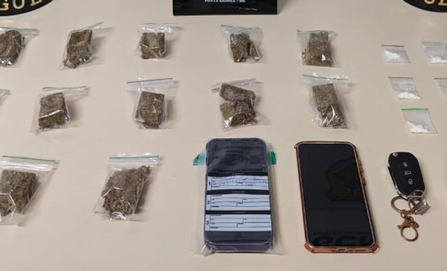 Operação integrada entre PCPR e GCM resulta na prisão de casal por tráfico de drogas em Ponta Grossa