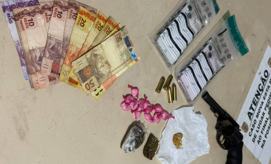PCPR prende mulher por tráfico de drogas e apreende arma com numeração suprimida em Paranavaí
