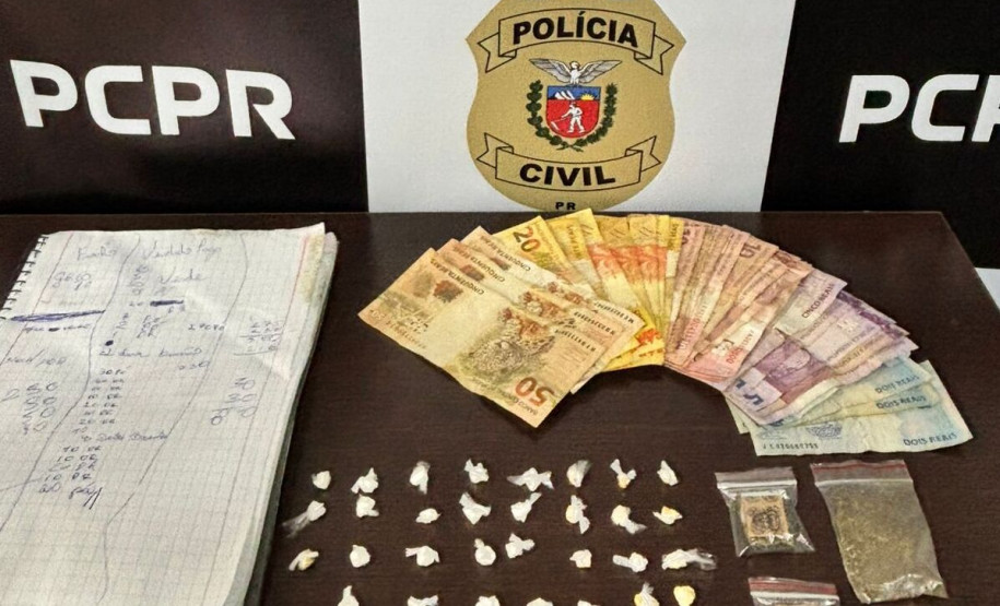 PCPR prende homem e apreende adolescente por tráfico de drogas e corrupção de menores em Fazenda Rio Grande